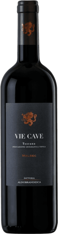 Free Shipping | Red wine Aldobrandesca Vie Cave D.O.C. Maremma Toscana Tuscany Italy Malbec 75 cl