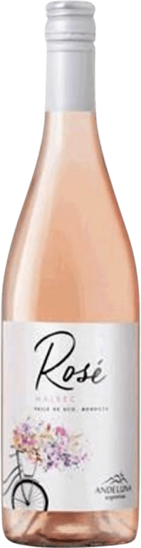 12,95 € | 玫瑰酒 Andeluna Rosé I.G. Valle de Uco 门多萨 阿根廷 Malbec 75 cl