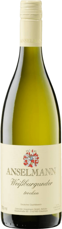 Бесплатная доставка | Белое вино Anselmann сухой Q.b.A. Pfälz Пфальце Германия Pinot White 75 cl