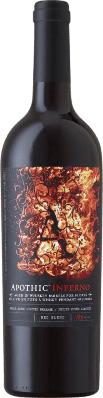 17,95 € | Red Wine Apothic Inferno I.G. California California United States Merlot, Syrah — Shiraz, Cabernet Sauvignon, Petit Verdot, Nebbiolo, Petite Syrah 75 cl