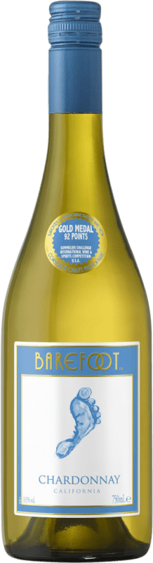 5,95 € Free Shipping | White Wine Barefoot D.O. La Mancha