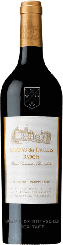 Envoi gratuit | Vin Rouge Baron Edmond de Rothschild Château des Laurets Baron Puisseguin A.O.C. Saint-Émilion France 75 cl