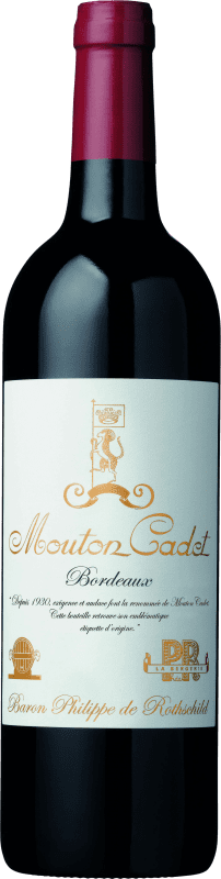 54,95 € Free Shipping | Red wine Philippe de Rothschild Mouton Cadet Edition Vintage A.O.C. Bordeaux Magnum Bottle 1,5 L
