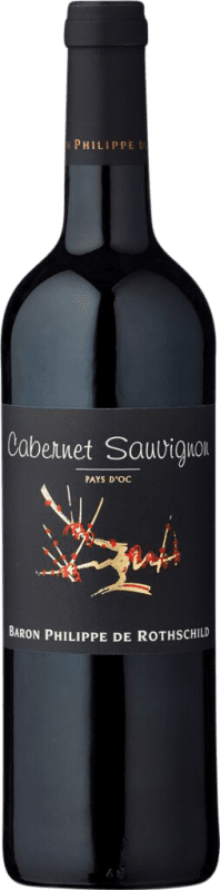 Kostenloser Versand | Rotwein Philippe de Rothschild Les Cépages I.G.P. Vin de Pays d'Oc Bordeaux Frankreich Cabernet Sauvignon 75 cl