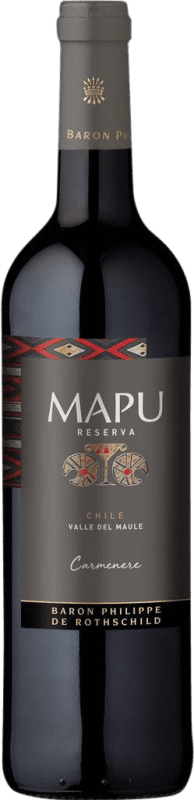 Kostenloser Versand | Rotwein Philippe de Rothschild Mapu Reserve I.G. Valle del Maipo Santiago de Chile Chile Carmenère 75 cl