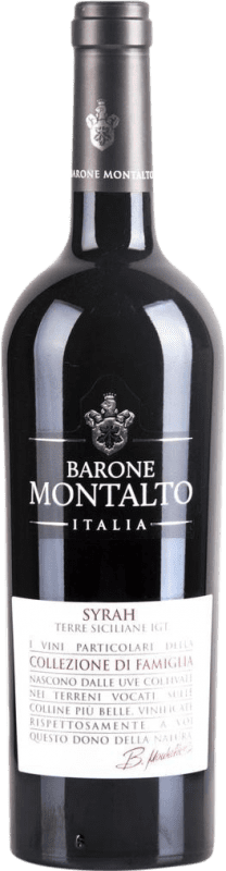 Free Shipping | Red wine Barone Montalto Collezione Famiglia I.G.T. Terre Siciliane Sicily Italy Syrah 75 cl