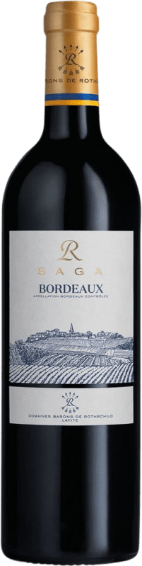 12,95 € | Красное вино Château Lafite-Rothschild Saga Rouge A.O.C. Bordeaux Бордо Франция Merlot, Cabernet Sauvignon 75 cl