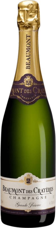 免费送货 | 白起泡酒 Beaumont des Crayeres Brut — 起泡酒 干型 特级珍藏 A.O.C. Champagne 香槟酒 法国 Pinot Noir — 黑皮诺, Chardonnay — 莎当妮, Pinot Meunier — 黑皮诺·莫尼耶 75 cl