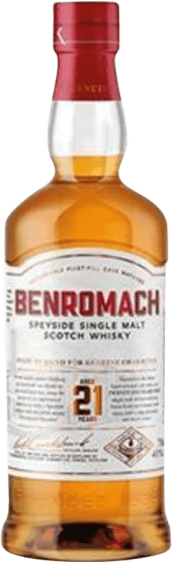 Kostenloser Versand | Whiskey Single Malt Benromach Speyseite Großbritannien 21 Jahre 70 cl