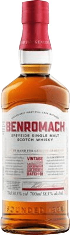 Envoi gratuit | Single Malt Whisky Benromach Cask Strength Speyside Royaume-Uni 70 cl