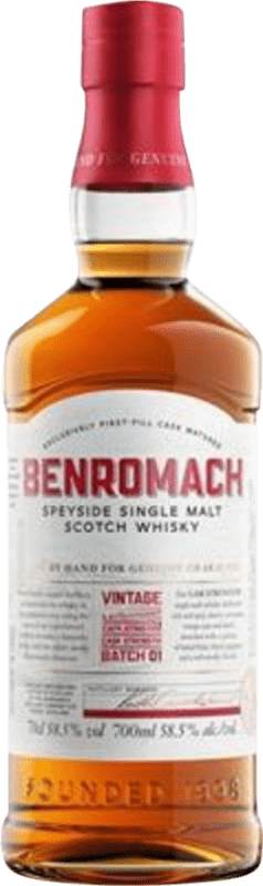 Spedizione Gratuita | Whisky Single Malt Benromach Cask Strength Speyside Regno Unito 70 cl