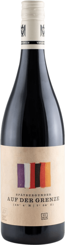 Бесплатная доставка | Красное вино Bernhart Auf der Grenze Q.b.A. Pfälz Пфальце Германия Pinot Noir — Пино Нуар 75 cl