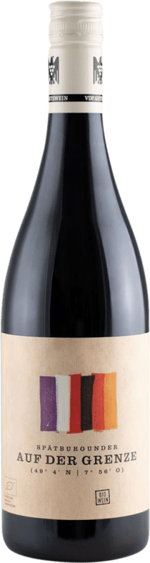 Free Shipping | Red wine Bernhart Auf der Grenze Q.b.A. Pfälz Pfälz Germany Pinot Black 75 cl