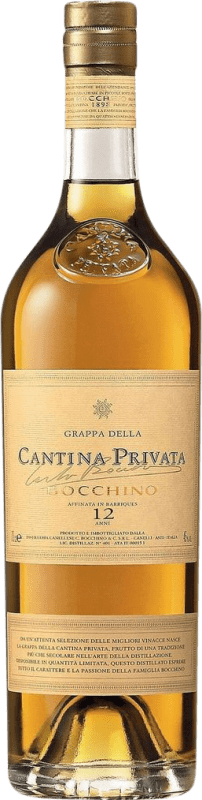 Envio grátis | Aguardente Grappa Bocchino Cantina Privata Piemonte Itália Nebbiolo, Mascate 12 Anos 70 cl