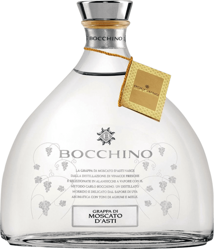 Envio grátis | Aguardente Grappa Bocchino D.O.C.G. Moscato d'Asti Piemonte Itália Mascate 70 cl