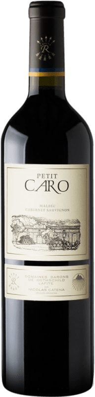 Бесплатная доставка | Красное вино Caro Petit I.G. Mendoza Мендоса Аргентина Cabernet Sauvignon — Каберне Совиньон, Malbec — Мальбек 75 cl