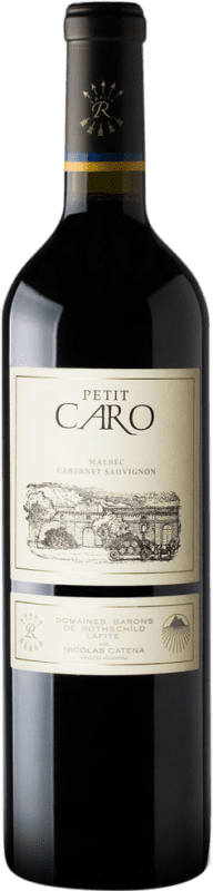 Бесплатная доставка | Красное вино Caro Petit I.G. Mendoza Мендоса Аргентина Cabernet Sauvignon, Malbec 75 cl