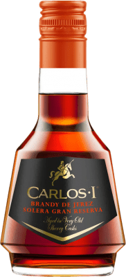 Brandy Conhaque Osborne Carlos I Vino de la Tierra de Cádiz Garrafa Miniatura 5 cl