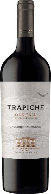 Free Shipping | Red wine Trapiche Oak Cask I.G. Mendoza Mendoza Argentina Cabernet Sauvignon 75 cl