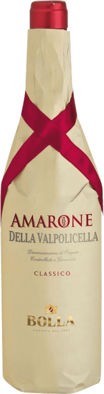 32,95 € | Vino rosso Bolla Classico D.O.C.G. Amarone della Valpolicella Venecia Italia Nebbiolo, Corvina 3 Anni 75 cl