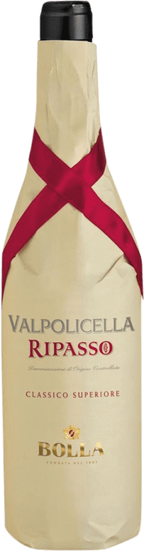 Бесплатная доставка | Красное вино Bolla Classico Superiore D.O.C. Valpolicella Ripasso Venecia Италия Nebbiolo, Corvina 75 cl