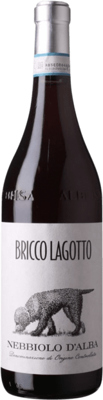 Envío gratis | Vino Tinto Bricco Lagotto D.O.C. Nebbiolo d'Alba Piemonte Italia Nebbiolo 75 cl