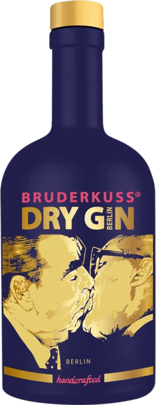 102,95 € Spedizione Gratuita | Genever Gin Bruderkuss Lila Edition Gin Bottiglia Medium 50 cl