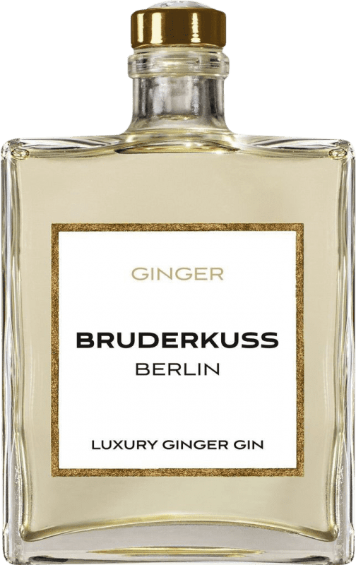 66,95 € Spedizione Gratuita | Gin Bruderkuss Luxury Ginger Gin Bottiglia Medium 50 cl