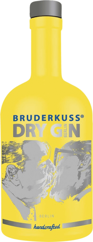 106,95 € 免费送货 | 金酒 Bruderkuss Berlin Yellow Edition Gin 瓶子 Medium 50 cl