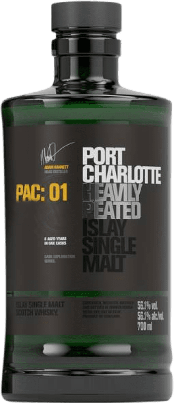 免费送货 | 威士忌单一麦芽威士忌 Bruichladdich Port Charlotte 英国 70 cl