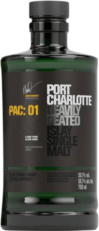 149,95 € | Whisky Single Malt Bruichladdich Port Charlotte Regno Unito 70 cl