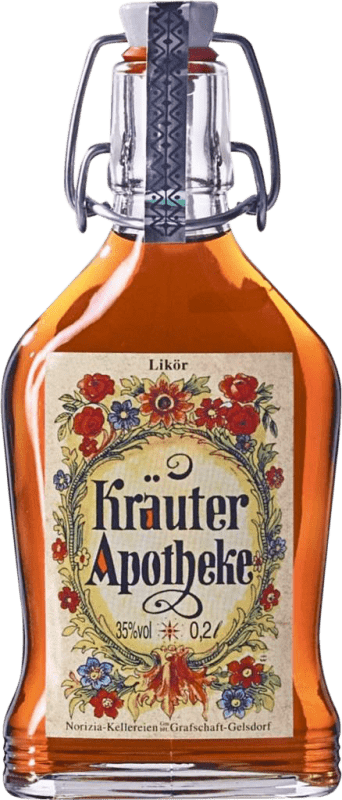 Envío gratis | Licor de hierbas Kräuter Apotheke Alemania Botellín 20 cl