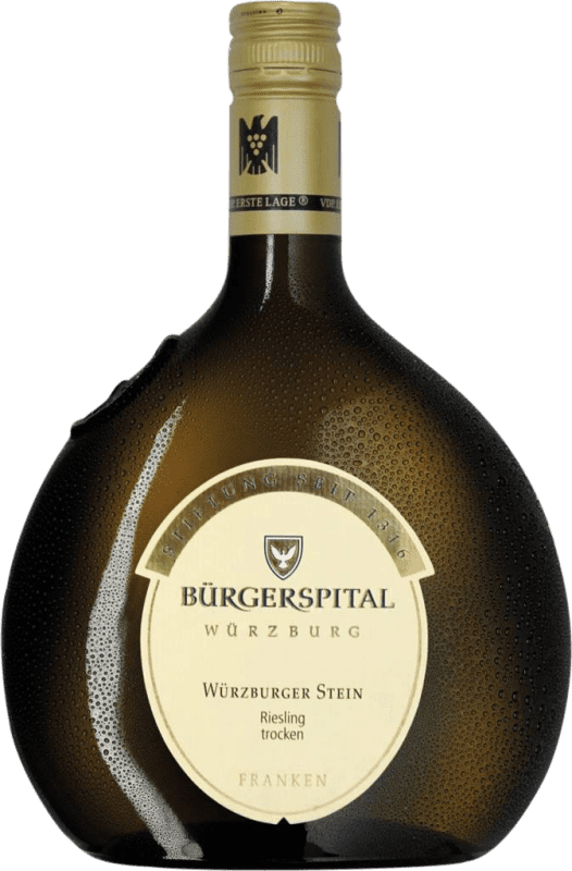 Бесплатная доставка | Белое вино Bürgerspital Heiligen Geist Würzburger Stein сухой Franken Германия Riesling 75 cl