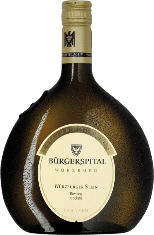 Бесплатная доставка | Белое вино Bürgerspital Heiligen Geist Würzburger Stein сухой Q.b.A. Franken Franken Германия Riesling 75 cl