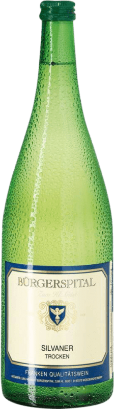 17,95 € Envio grátis | Vinho Branco Bürgerspital Heiligen Geist Trocken — Seco Q.b.A. Rheingau