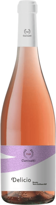 免费送货 | 玫瑰酒 Canicatti Delicio Rosato D.O.C. Sicilia 西西里岛 意大利 75 cl