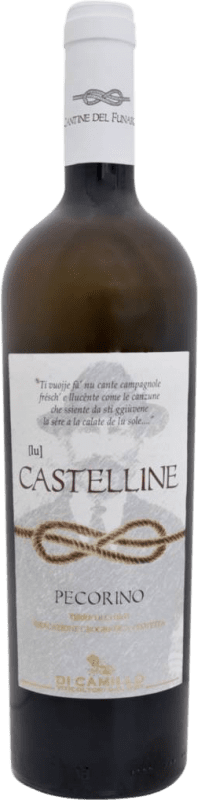 Бесплатная доставка | Белое вино Cantine del Funaro Lu Castelline I.G.T. Terre di Chieti Абруцци Италия Pecorino 75 cl