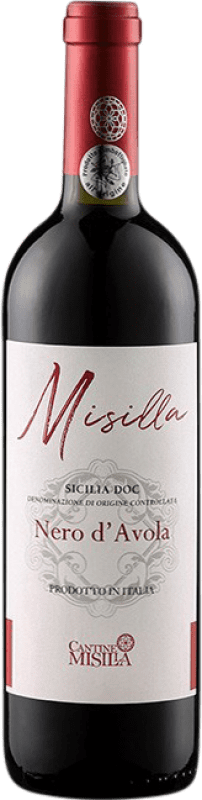 Free Shipping | Red wine Paolini Misilla I.G.T. Terre Siciliane Sicily Italy Nero d'Avola 75 cl