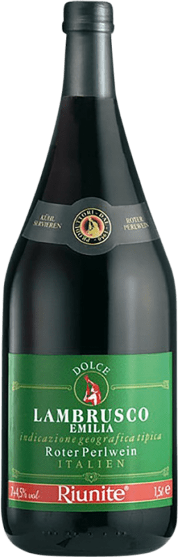 Бесплатная доставка | Красное вино Riunite Superiore I.G.T. Emilia Romagna Эмилия-Романья Италия Lambrusco бутылка Магнум 1,5 L
