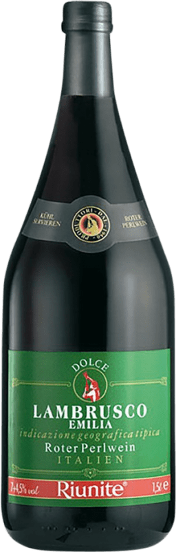 Бесплатная доставка | Красное вино Riunite Superiore I.G.T. Emilia Romagna Эмилия-Романья Италия Lambrusco Salamino, Lambrusco Marani, Lancellotta бутылка Магнум 1,5 L