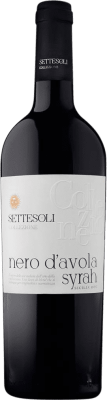 Бесплатная доставка | Красное вино Settesoli Cantine Settesoli. Nero d'Avola Syrah D.O.C. Sicilia Сицилия Италия Nebbiolo, Nero d'Avola 75 cl