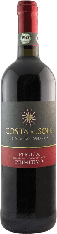 Kostenloser Versand | Rotwein Volpi Costa al Sole I.G.T. Puglia Apulien Italien Primitivo 75 cl