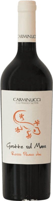 Envio grátis | Vinho tinto Carminucci Grotte sul Mare D.O.C. Rosso Piceno Marcas Itália 75 cl