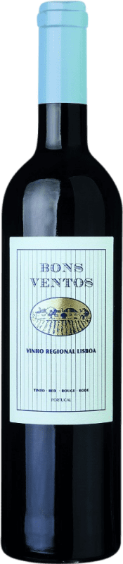 Бесплатная доставка | Красное вино Santos Lima Bons Ventos I.G. Vinho Regional de Lisboa Lisboa Португалия Touriga Nacional, Tinta Cão, Castelão, Camarate 75 cl