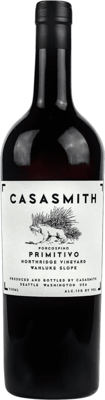 免费送货 | 红酒 Casa Smith Porcospino Washington 美国 Primitivo 75 cl