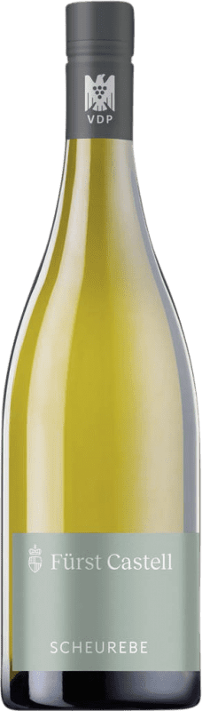 送料無料 | 白のスパークリングワイン Fürst Castell Trocken — 辛口 VDP Gutswein — 自社畑のワイン Q.b.A. Franken Franken ドイツ Scheurebe — ショイレーベ 75 cl