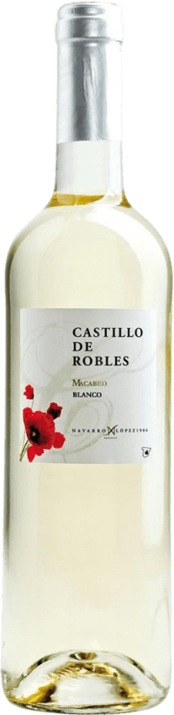 Envoi gratuit | Vin blanc Castillo de Robles Blanco D.O. La Mancha Castilla La Mancha Espagne Macabeo 75 cl Envoi gratuit | Vin blanc Castillo de Robles Blanco D.O. La Mancha Castilla La Mancha Espagne Macabeo 75 cl