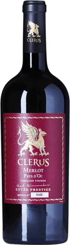 11,95 € Envio grátis | Vinho Tinto Cave de Cruzy. Clerus I.G.P. Vin de Pays d'Oc