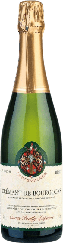 Envío gratis | Espumoso Blanco Bailly-Lapierre Tasteviné Brut A.O.C. Crémant de Bourgogne Borgoña Francia Pinot Negro, Gamay, Chardonnay, Aligoté 75 cl