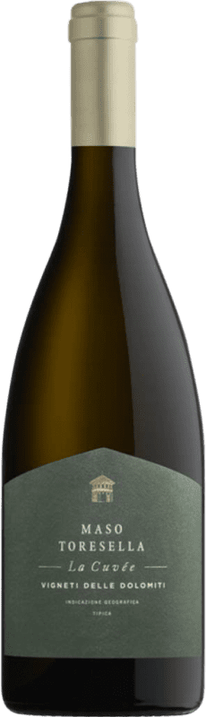 Бесплатная доставка | Белое вино Cavit Maso Toresella Cuvée Bianco I.G.T. Vigneti delle Dolomiti Трентино Италия Chardonnay, Sauvignon White, Gewürztraminer, Riesling 75 cl